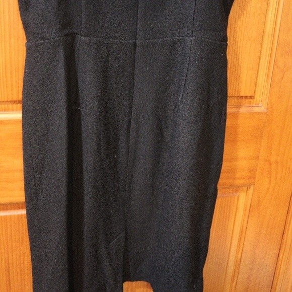 Banana Republic Little Black Dress Wool Blend Career Dress Ruffle Bodice 14 - Picture 10 of 12